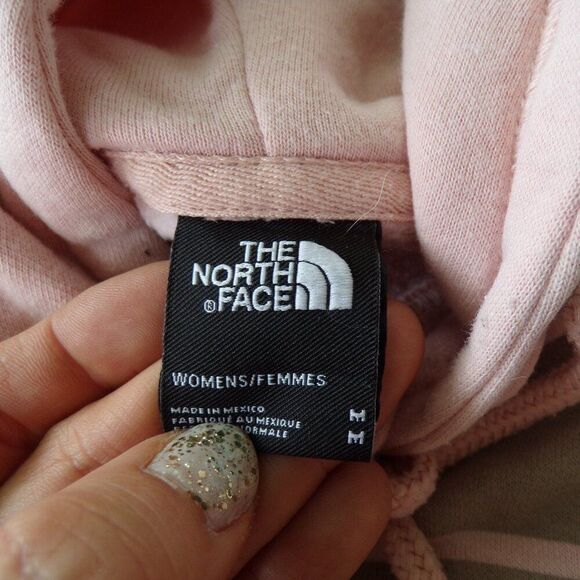 Northface Logo pink hoodie M - Picture 6 of 7